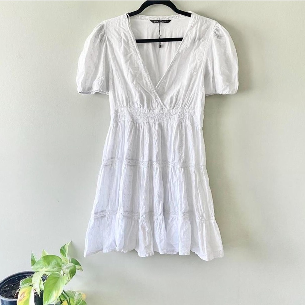 White Cottage Core Dress